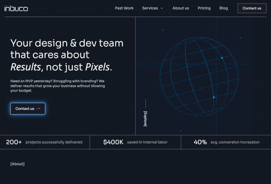 Inbuco Agency Homepage Screenshot